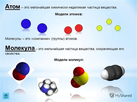 Атомы и их роль в образовании молекулы