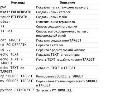 Важные команды и функции для работы в командной оболочке