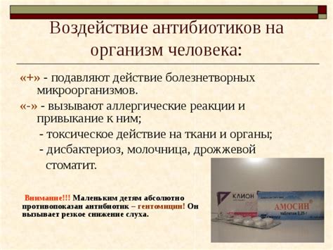 Воздействие антибиотиков на равновесие микроорганизмов: негативные последствия