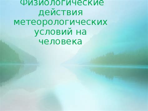 Воздействие метеорологических условий на борьбу паруса