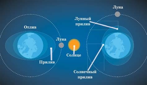 Воздействие сил притяжения на астрономические основы отлива и прилива