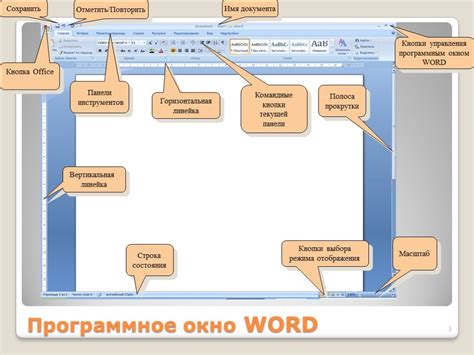 Выбор режима работы в текстовом редакторе Word