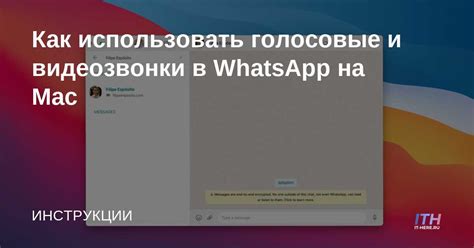 Голосовые и видеозвонки: свобода общения на WhatsApp