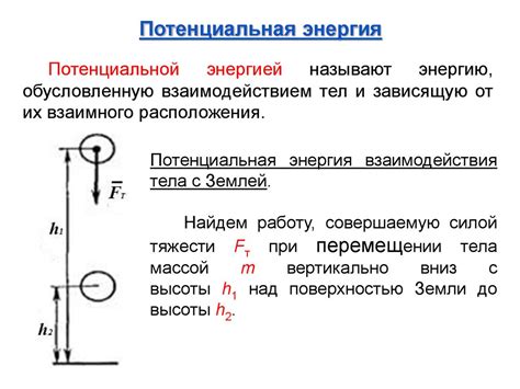 Динамические изменения энергии во время движения тела