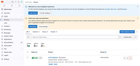 Запуск и отслеживание задач с использованием Раннера GitLab