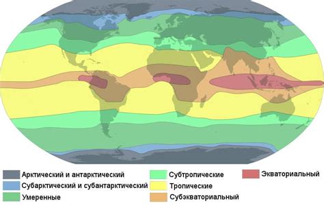 Изменение климатических зон в результате воздействия глобального потепления