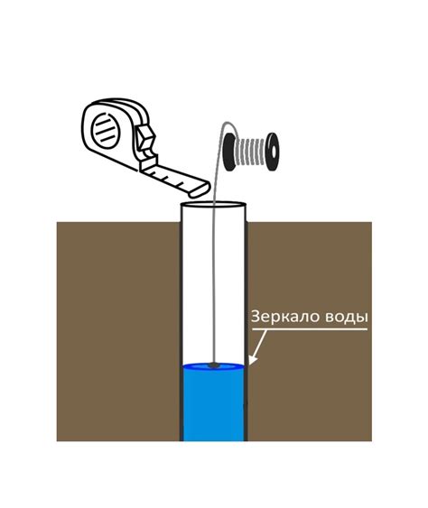 Как измерить глубину до зеркала воды?