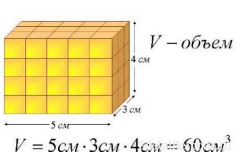 Как использовать формулу для вычисления общего объема помещения?