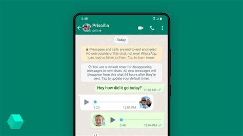 Как отключить функцию автоматического исчезновения сообщений в WhatsApp на смартфонах с операционной системой Android