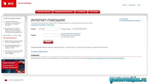 Как получить информацию о паролях в МТС Беларусь на официальном сайте