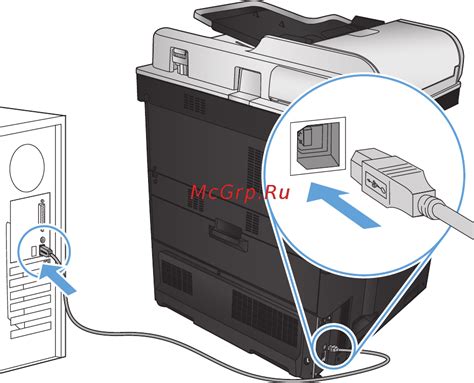 Как соединить компьютер и принтер HP с помощью USB-кабеля