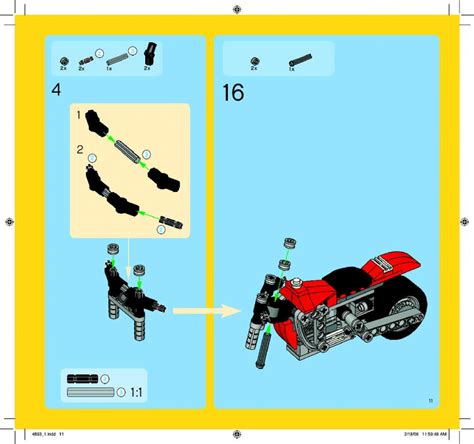 Как создать свой собственный мотоцикл из конструктора Лего: детальная схема с пошаговыми инструкциями