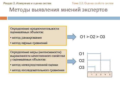 Методы выявления граничных свойств пропорциональности