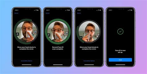 Настройка Face ID в очках: шаг за шагом