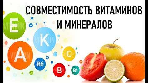 Необходимость витаминов и минералов