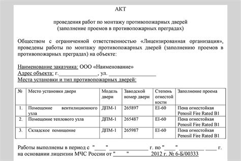 Нормы и стандарты для установки противопожарных конструкций