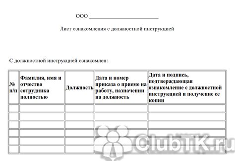 Ознакомление с инструкцией и классификация деталей