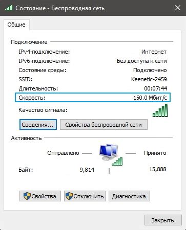 Определение текущей скорости соединения в Wi-Fi сети