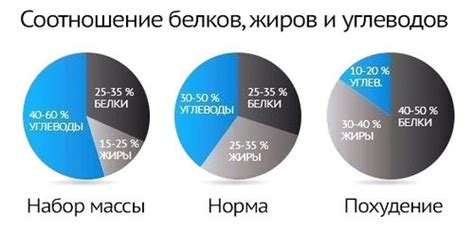 Оптимальное соотношение белков, жиров и углеводов для достижения желаемого эффекта сушки тела