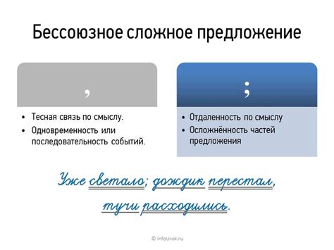 Основные принципы использования точки с запятой