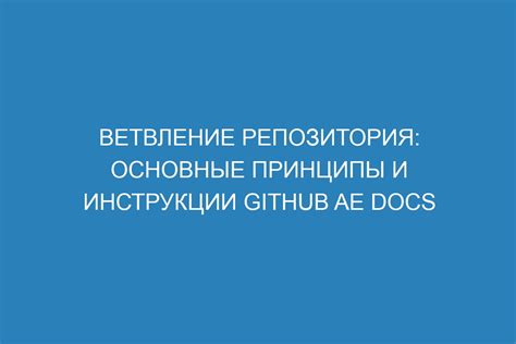 Основные принципы организации репозитория