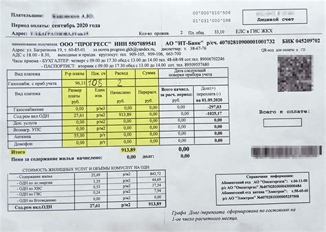 Основные сведения о платежах в квитанции по услугам отопления