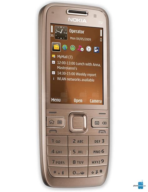 Основные функции смартфона Nokia E52