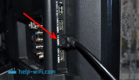 Подключение кабеля HDMI к PS4 и телевизору