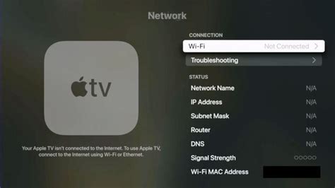 Подключение Apple TV к Wi-Fi сети без использования пульта