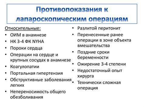 Показания и противопоказания процедуры