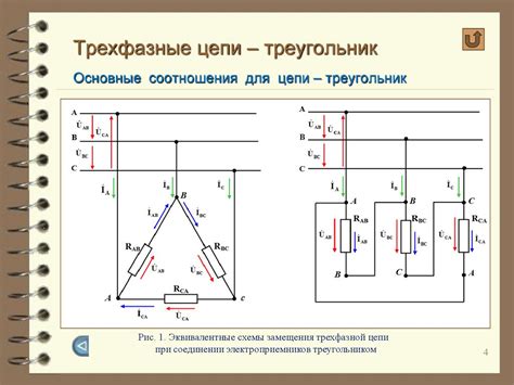 Последовательность соединения ШДА 3ф с трехфазной системой энергопоставки