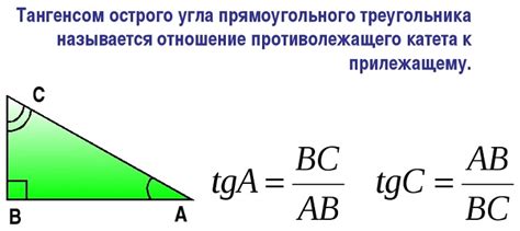 Практическое применение тангенса в геометрии