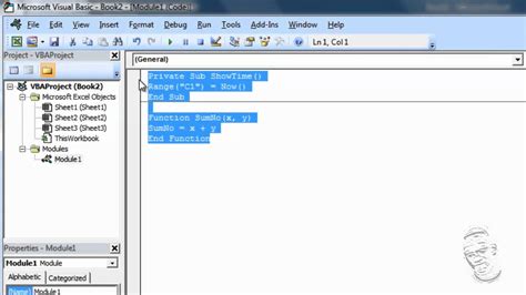 Примеры применения Visual Basic в Excel