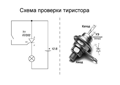 Проверка тиристора на наличие короткого замыкания