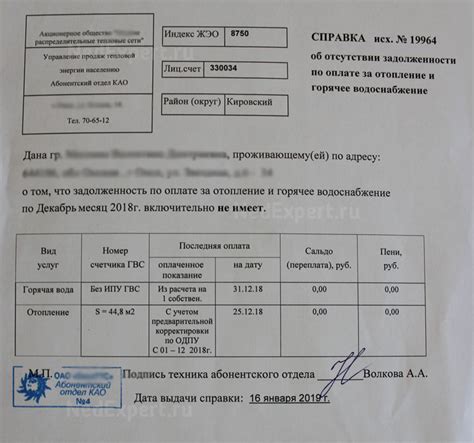 Процедура оформления документов для получения справки о платежах по коммунальным услугам