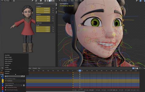 Процесс создания анимации в программе Blender