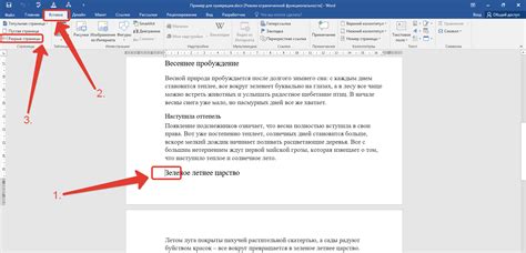 Раздел: Создание новой страницы в Word