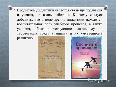 Роль дидактики в формировании учебного плана и программы