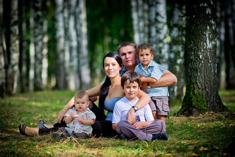 Семейное счастье в объективе природы