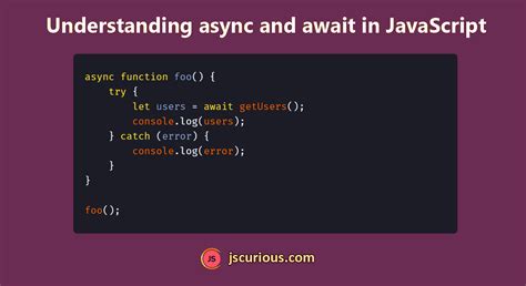 Синтаксис и доступные функции в использовании await js