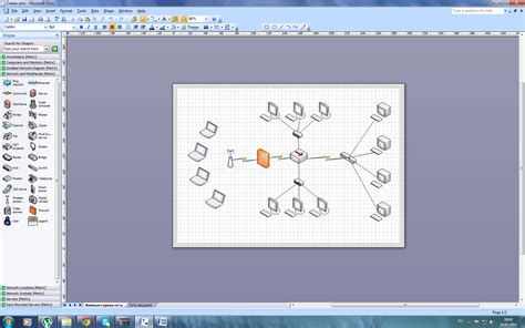 Создание нового проекта в Visio 2007