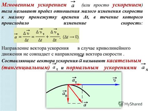 Сущность скорости и ускорения в движении: понимание явлений движения