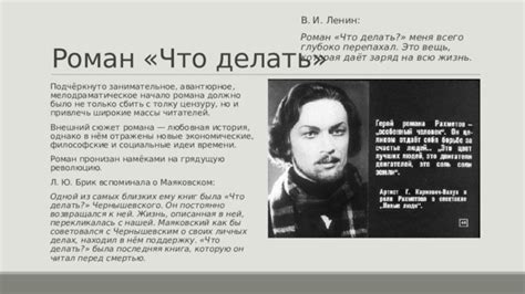 Сюжет и главный персонаж романа "Что делать?" Чернышевского