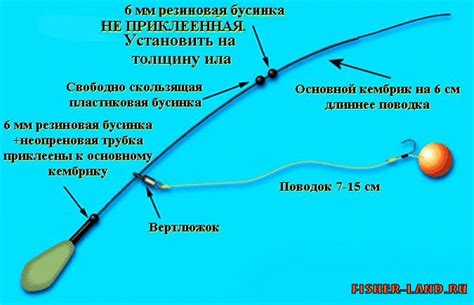 Техника сборки устройства для ловли рыбы на дне