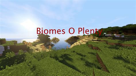 Установка мода Biomes o Plenty на выбранный сервер