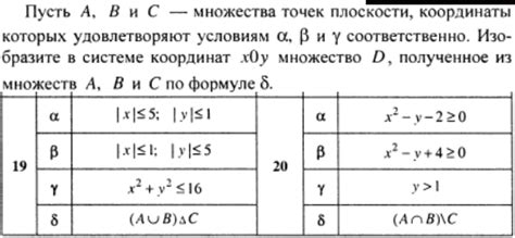 Фильтрация множества по заданным условиям