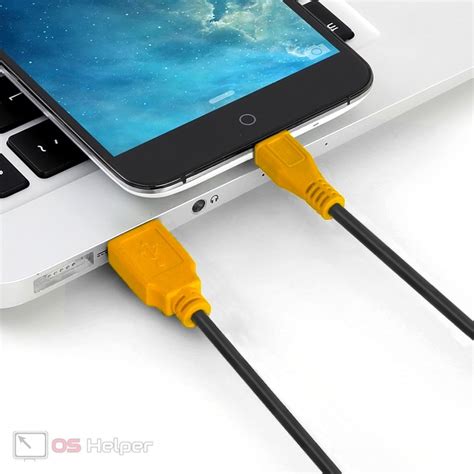 Шаг 2. Подсоединение телефона Xiaomi к компьютеру через порт USB