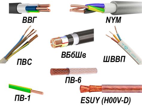  Рассмотрение различных видов кабелей для соответствующей потребности 